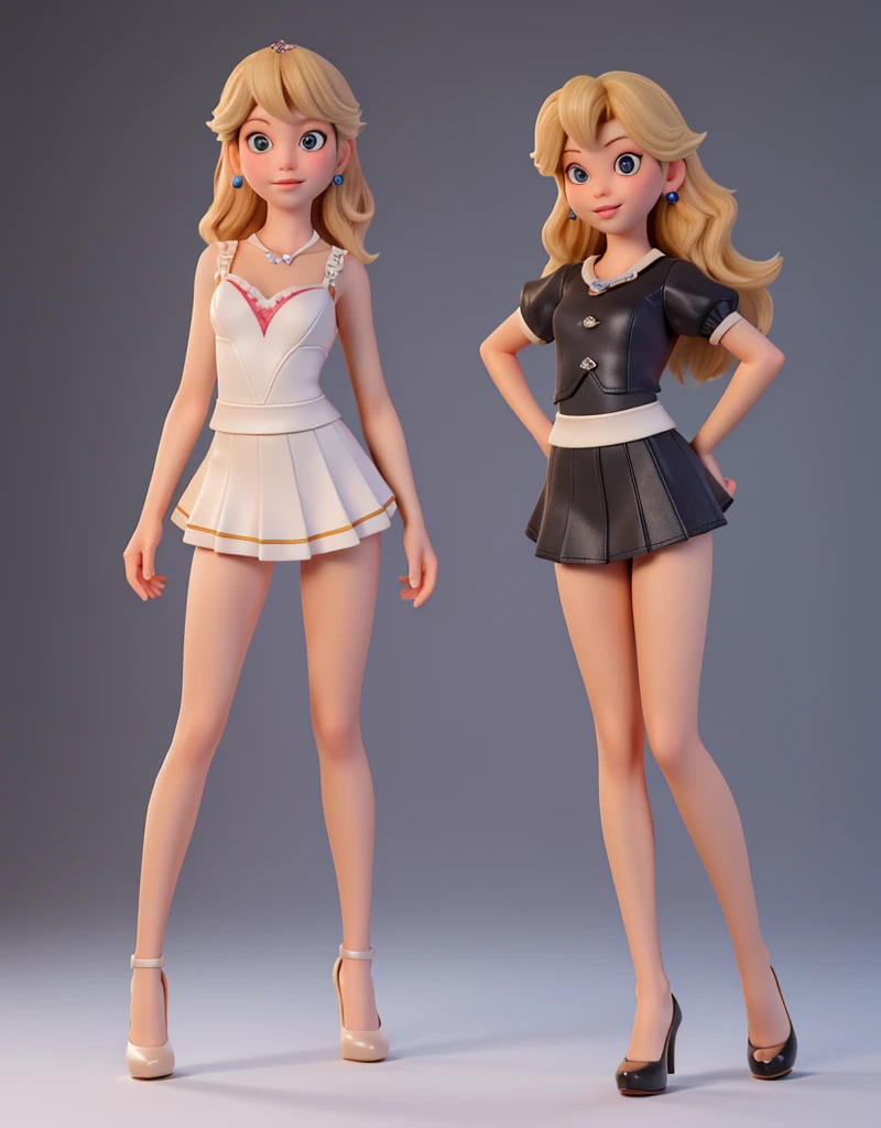 All textures in high quality and realistic details, princess peach, (12 Year Old 1.5), teen, blonde teen, blonde teen cute face, white skin, girl beautiful face, beautiful baby girl, medium Breasts, Long Legs, fitness body, (sexy lingerie outfit 1.5), naked torso, (black sexy Tiny miniskirt 2.0), (black platform straps high heels 2.0), Slim sexy long legs, modeling, Full Body lust, sexy Slim body, (all fours 1.5), (show complete body 1.5), New York, United States, ray tracing, HDR