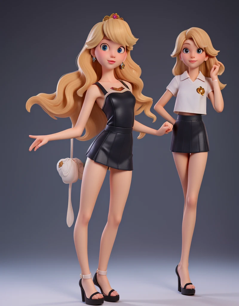 All textures in high quality and realistic details, princess peach, (12 Year Old 1.5), teen, blonde teen, blonde teen cute face, white skin, girl beautiful face, beautiful baby girl, medium Breasts, Long Legs, fitness body, (sexy lingerie outfit 1.5), naked torso, (black sexy Tiny miniskirt 2.0), (black platform straps high heels 2.0), Slim sexy long legs, modeling, Full Body lust, sexy Slim body, (all fours 1.5), (show complete body 1.5), New York, United States, ray tracing, HDR