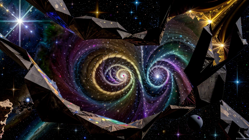 ridiculous resolution, high resolution, (masterpiece:1.4), super detailed, dark space, dark matter, --v 6