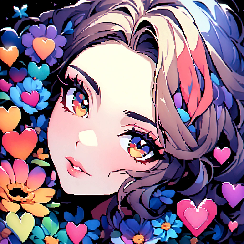 (((stylishなファッション))), 8K quality、Brown haired woman，Natural watercolor, detailedな水彩アート, Watercolor splash, Surreal, Avant-garde pop art, Beautiful and expressive paintings, Beautiful artwork illustration, Natural tones, wonderful, Cool Beauty, Highest quality、Official Art, Vector art, stylish design, (((The most beautiful girl))), (((Highest quality))), High resolution, ((detailed)), (((Doodle Art)), ((masterpiece)), ((Super detailed)), (((Colorful flowers))), Colorful Hearts, (((stylish))), Lips in Love