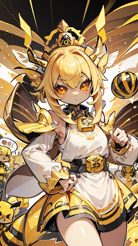 bee女孩，bee girl，mature body，拟人bee，拟人bee，Compound eyes，crown，cute，bee触角，bee，bee皮肤，Close-up above the waist，Dress，拟人化bee女孩，bee触角，bee触角，furry，Furry，cute，背景bee，Compound eyes，Glowing eyes，Compound eyes，Armor，crown，crown，Crown，bee女皇，cool girl，飞舞的小bee，身边飞舞的小bee，Sting needles