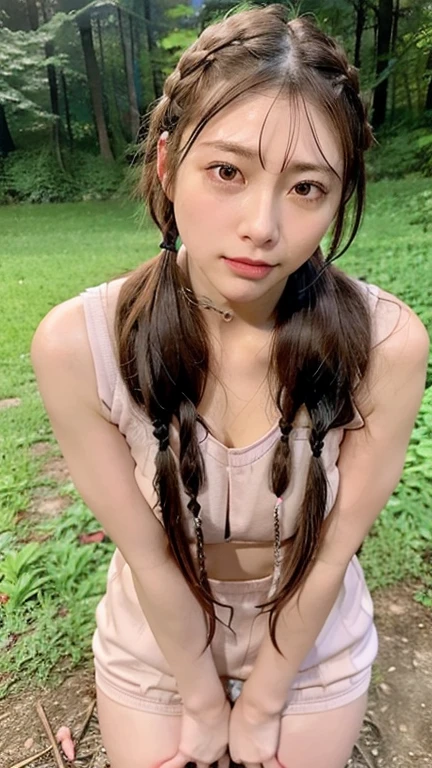 Braided hair、No sleeve、************、night、darkness、Pissing on a forest path, I can't stand it anymore, Horny Face, Facing the pain of perseverance, close your eyes、Grimacing、very good、Exposing pubic area and hair、Showing off pussy、Browsing Caution, (Spread the word:1.3)