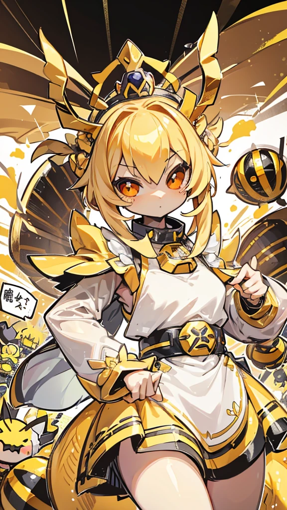 bee女孩，bee girl，mature body，拟人bee，拟人bee，Compound eyes，crown，cute，bee触角，bee，bee皮肤，Close-up above the waist，Dress，拟人化bee女孩，bee触角，bee触角，furry，Furry，cute，背景bee，Compound eyes，Glowing eyes，Compound eyes，Armor，crown，crown，Crown，bee女皇，cool girl，飞舞的小bee，身边飞舞的小bee，Sting needles