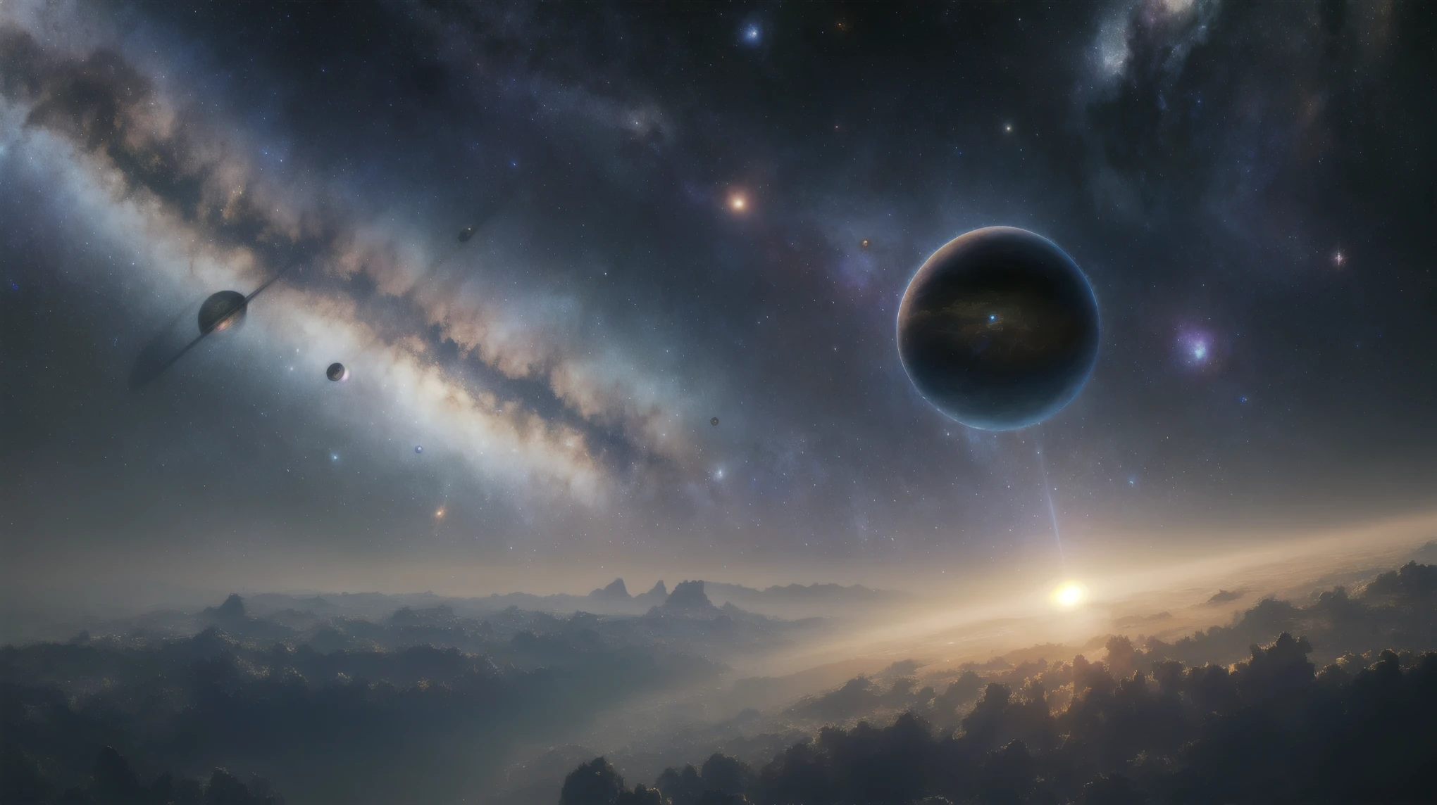 masterpiece, best quality, high quality, extremely detailed CG unity 8k wallpaper, Depth of Field, HDR,,Photorealistic,extremely detailed, Intricate, High Detail, universe, space, galaxy, stars, planets, astronomy, cosmos, celestial, nebula, black hole, solar system, cosmic rays, supernova, deep space, astronomical objects, dark universe