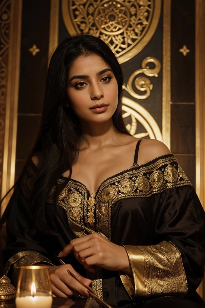 Shahrazad is an intelligent woman. It is said that he has read thousands of books on the history of kings and the long history of mankind. Every night, Shahrazad will present a story she once read to Shahriyar
