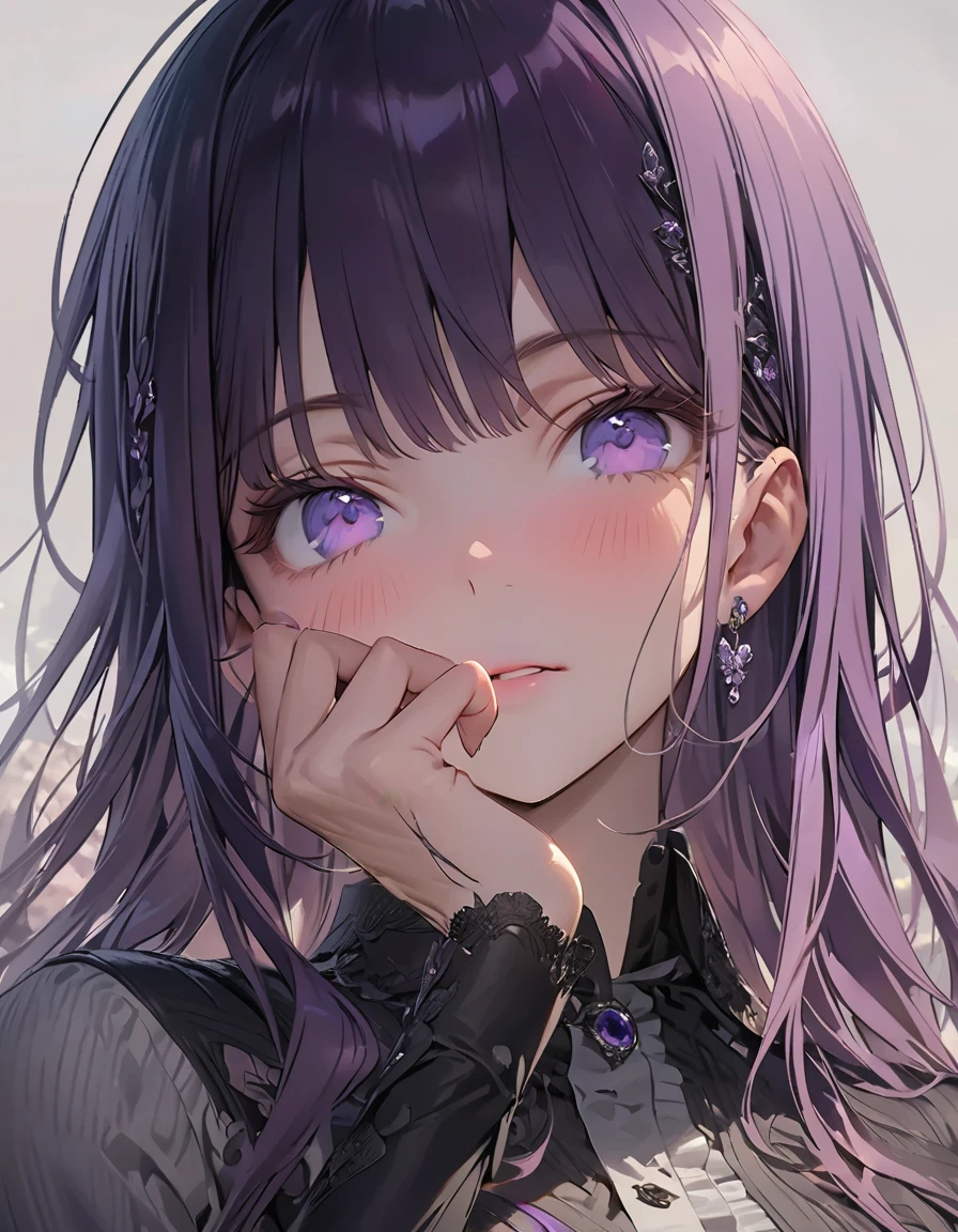 Fixes Skin color(Masseter muscle area, high quality, Mysterious, Beautiful and beautiful, Ideal body proportions, Official image art, Impressionism), (Ultra-high resolution, 8k RAW photos, Photorealistic, Natural light, Textile Shading),