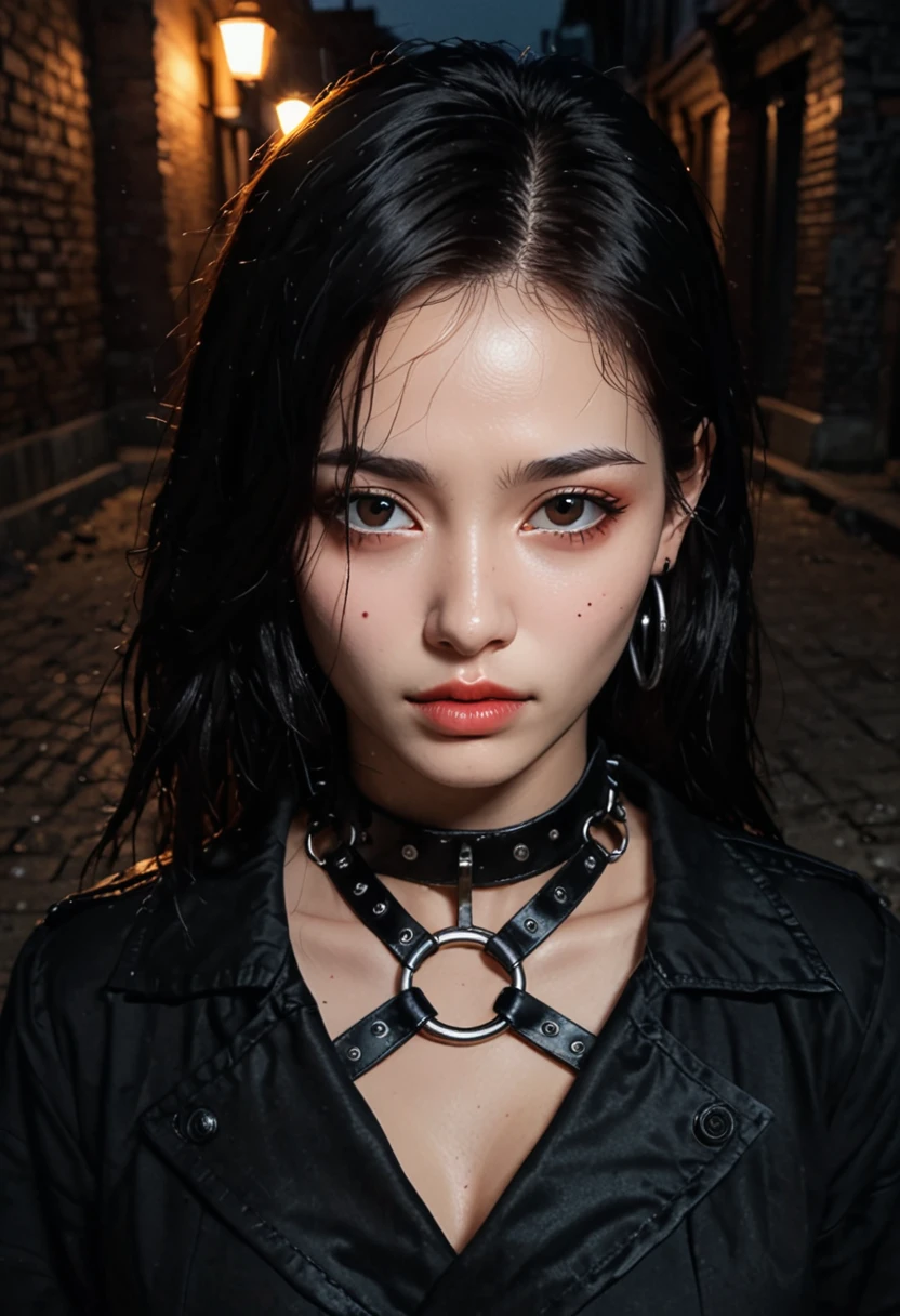 score_9,score_8_above,score_7_above,fine details throughout,Korean,k-pop,
portrait,(darkness:1.4),evening,dark alleys,o ring,