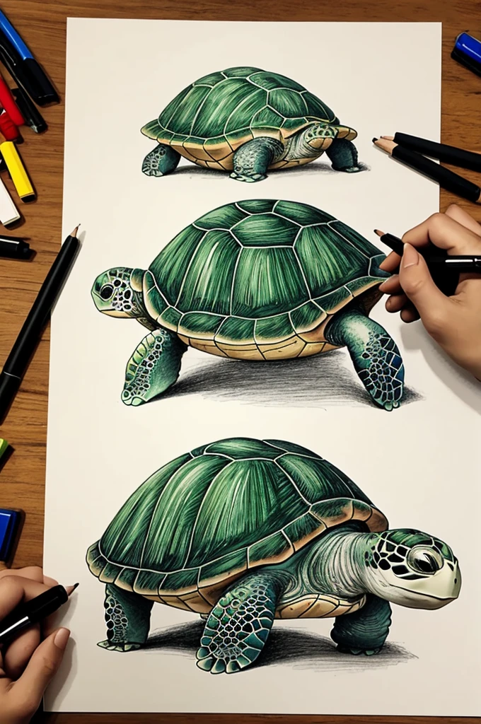 Can you draw a happy turtle