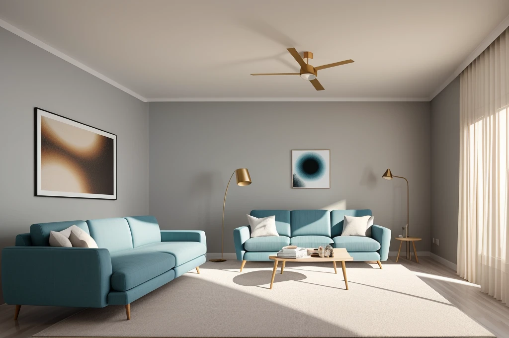 In a modern living room designed by renowned architects, the sleek lines and minimalist aesthetics come to life in a digital illustration reminiscent of M.C. Escher's mind-bending art. The room's intricate geometry, furniture placement, and interplay of light and shadow create an illusion of endless space and complexity. The color temperature leans towards cool tones, enhancing the sense of contemporary elegance. Faces of imaginary occupants reveal a mix of awe and contemplation, perfectly complementing the surreal atmosphere. The lighting is soft, casting subtle gradients across the surfaces, contributing to the dreamlike ambiance