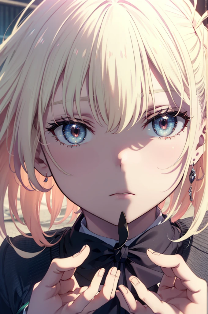 They haven't even toned it down, Chisato Nishikigi, long, bangs, Blonde, (Red eyes:1.5), One side up, Baseball cap,Oversized red hoodie,mini skirt,Black knee socks,short boots,sitting leaning against the wall,rain,cloudy,Hide under the roof,whole bodyがイラストに入るように,
break outdoors, alley,
break looking at viewer, whole body,
break (masterpiece:1.2), Highest quality, High resolution, unity 8k wallpaper, (shape:0.8), (Beautiful attention to detail:1.6), extレムely detailed face, Perfect lighting, extレムely detailed CG, (Perfect hands, Perfect Anatomy),
