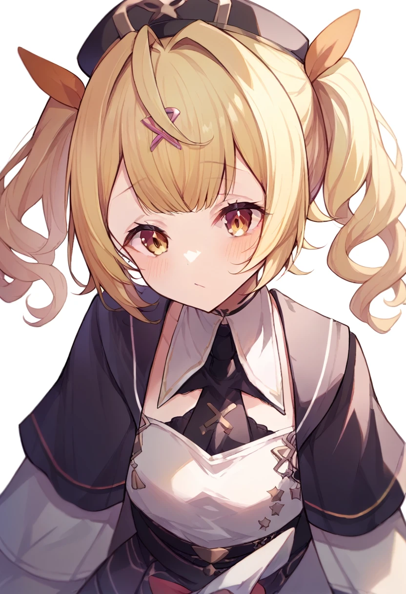 Hoshikawa Sara（Nijisanji）,high resolution,Twin tails,Blonde,uniform