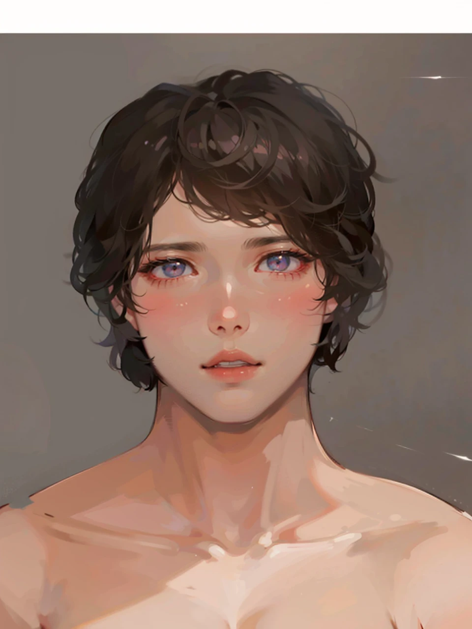 there is a woman that is looking at herself in the mirror, young lovely Korean faces, Soft portrait shot 8 K, Gorgeous young , Beautiful young , portrait of female korean idol, wan adorable korean face, jaeyeon nam, beautiful , young cute wan asian face, 8K Artgerm bokeh, cute korean actress