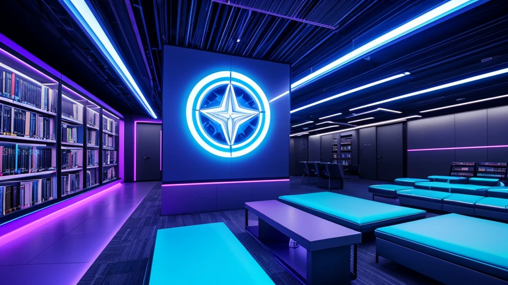 Picture a futuristic scene inside a virtual library of the mind. The backdrop is a digital interface resembling a high-tech library filled with glowing, translucent books hovering in mid-air. In the foreground, a digital avatar of a person with augmented reality glasses is interacting with a holographic display projected from a smartphone. The display showcases the Audible app interface with dynamic visual representations of audiobook covers and immersive sound waves emanating from the device. The atmosphere is vibrant with neon blues and purples, giving a sense of technological sophistication and the future of reading experiences.
This image prompt aims to convey a sense of innovation and excitement around the Audible app, using futuristic elements to capture viewers' attention and intrigue about the review of this digital reading platform.