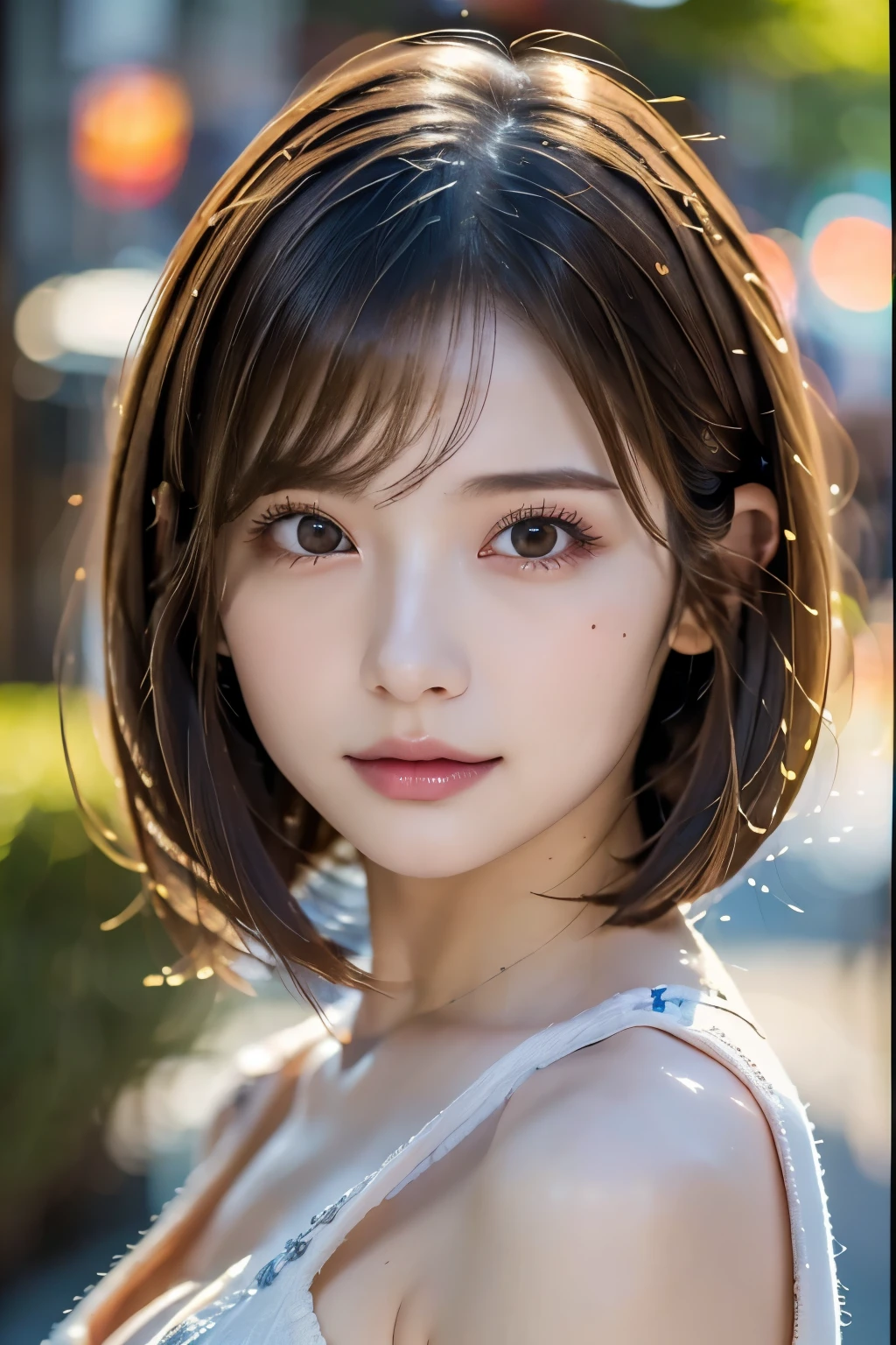 (Highest quality, masterpiece:1.3), ((Beautifully detailed face)), beautifully detailed skin, Intricate details, Very detailed, Best image quality in 8K,(18 year old girl:Prostitute,sexy:2.0,Undressing),A Japanese girl,Baby Face,(Detailed Hair,Bobcut:1.4),Detailed lips,Open your mouth,Beautiful and detailed feet,blush,Embarrassing,Realistic Face,Realistic Skin,(Vibrant Skin),Vivid lips, wearing T-shirt, wearing shoes, whole body, standing, mix4, 20d, solo, short_hair, shirt, high_heels,full_body, look_at_viewer, (8k, RAW photography, top quality, masterpiece:1.2), (realistic, photorealistic:1.37), professional lighting, photon mapping, radiosity,physically based rendering