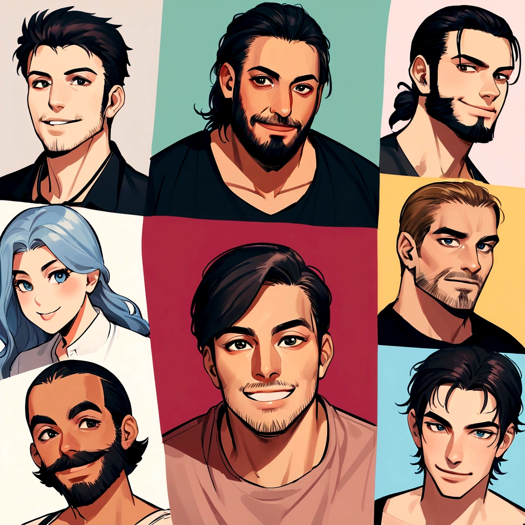 chiseled man with beard and black shirt smiling, Ahmad Merhab, mohamed subsides, Amr Elshamy, headshot profile picture, Mohammed Chahin, Mother Mostaque, Sam Nasour, Farid Ghanbari, Riyad Cassim, profile picture, saadane afif, portait photo profile picture, kyza saleem