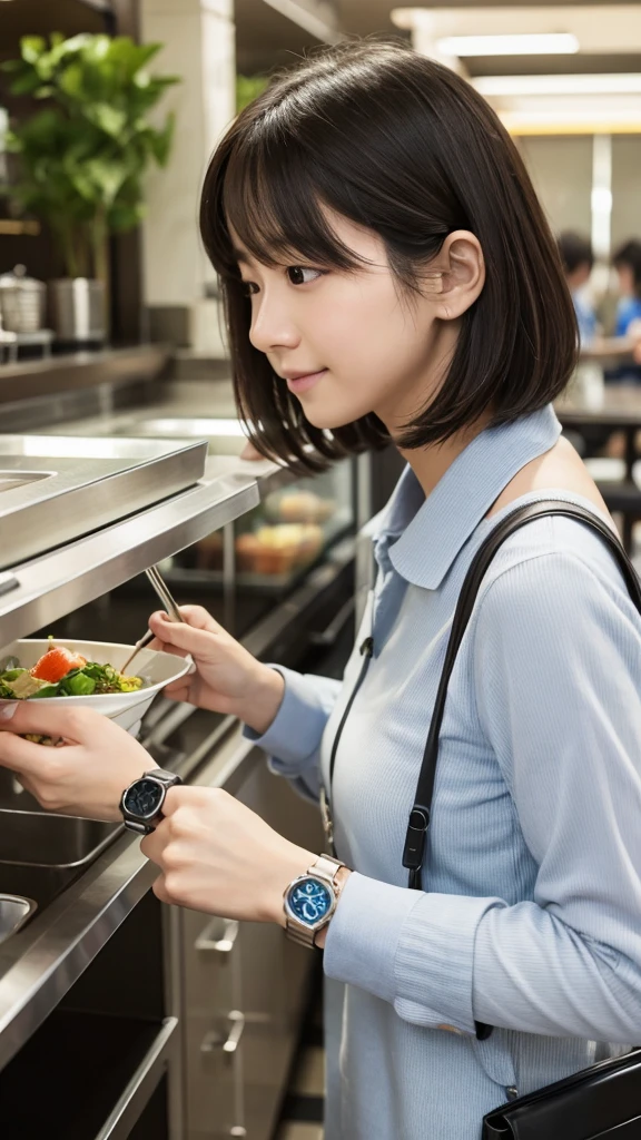 Semi-realistic, Smart Watches, cafeteria, Bob Hair, Eco bag