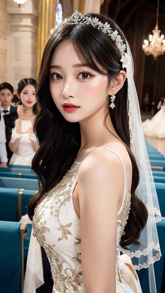 Luxury Prom Dresses、tiarra、veils、Wedding in the church