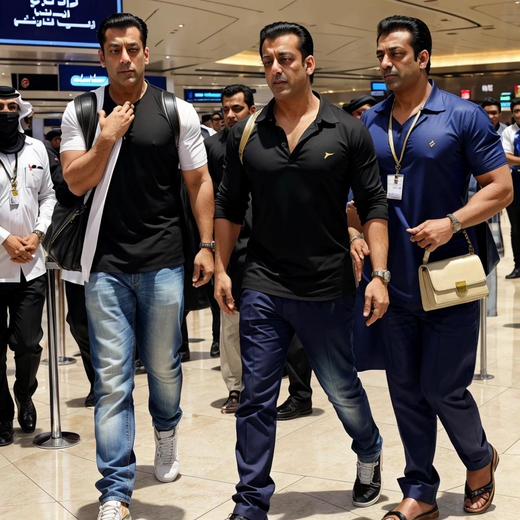 Salman Khan at Dubai airport 