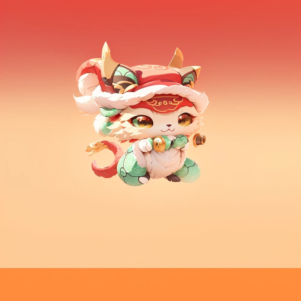 there is a cartoon character of Snake in a hat on, Cute little snake, Cute numbers, Lovely and detailed digital art, Cute monster character design, Snake in a hat, Inspired by Pu Hua, Official illustration of anthropomorphic snake, Official character illustrations, Cute numbers艺术, Lovely characters, Ashura，From Chinese mythology, Chinese snake, mascot