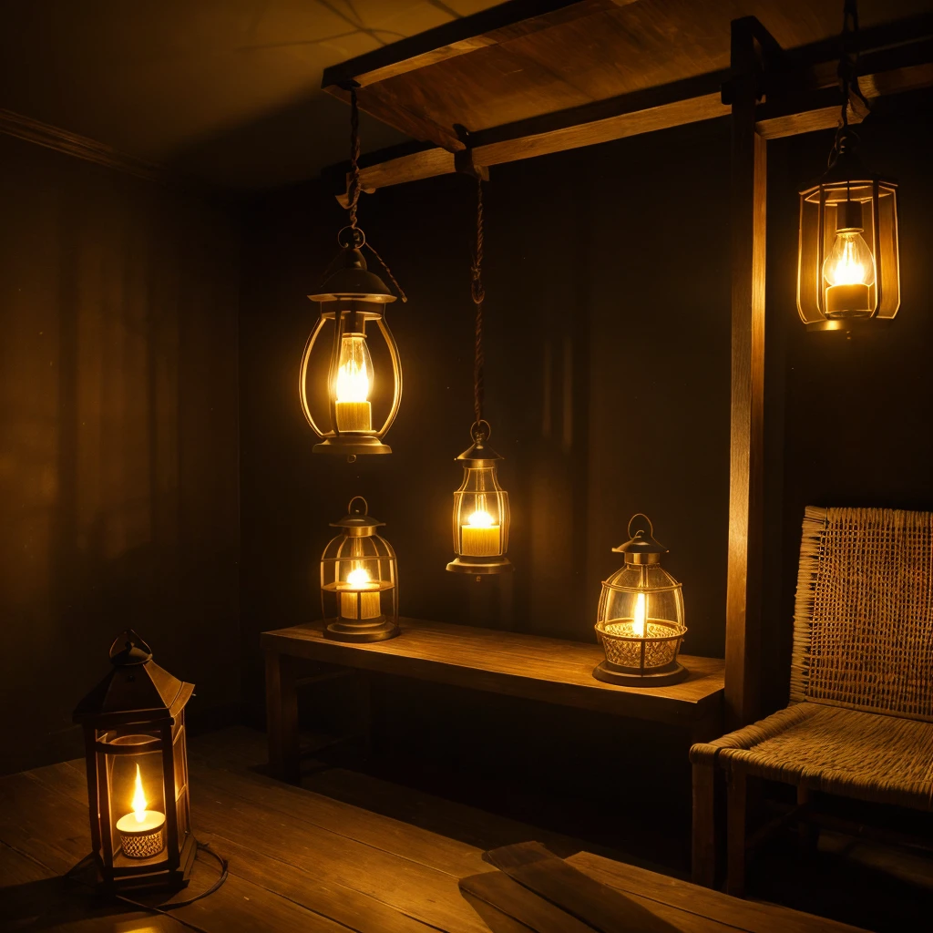 The main reason for the origin of such ideas is that in earlier times there were no electric lights, not only candles or lanterns