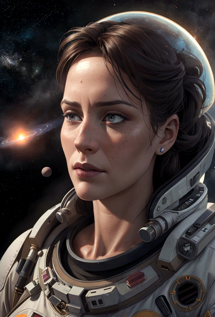 (best quality, 4K, high resolution, Artwork:1.2), (realistic, photorealistic, photorealistic:1.37), astronaut falling in space, in the background we have a black hole and some stars, science fiction, Retro-futuristic technology, Starry fog, exploration, adventure, mystery, Galactic environment, exalted, Interstellar travel, dramatic contrast, distant planets, Majestic face, Sci-fi fashion, smoke and fog effects, contrasting textures, timeless beauty