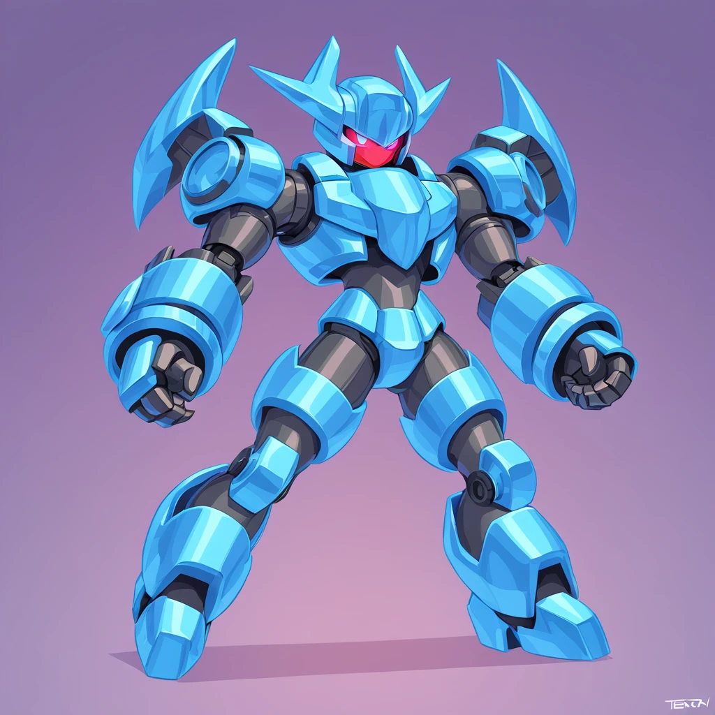 Golem Marshal in tentacle transformer art style
