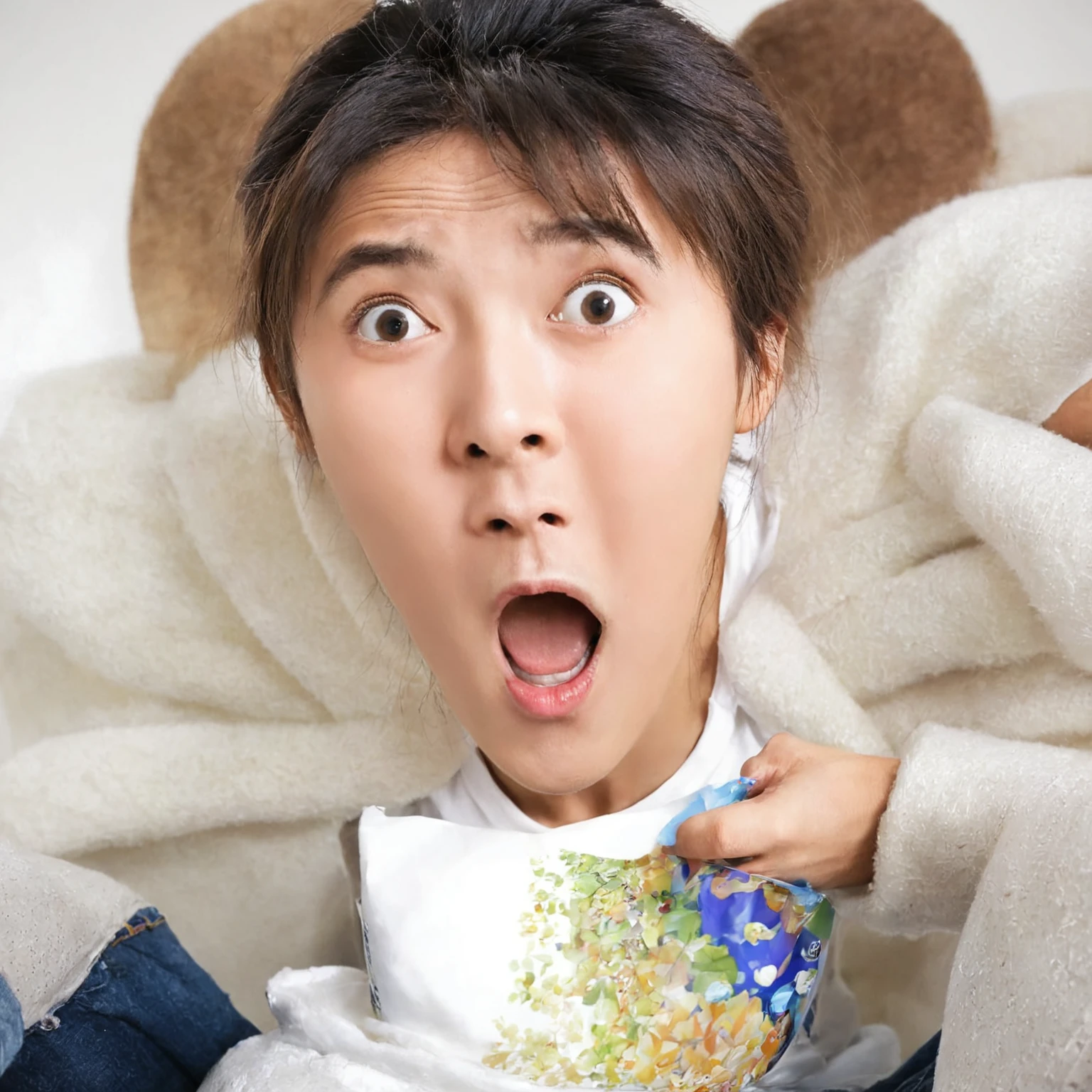 Surprised expression