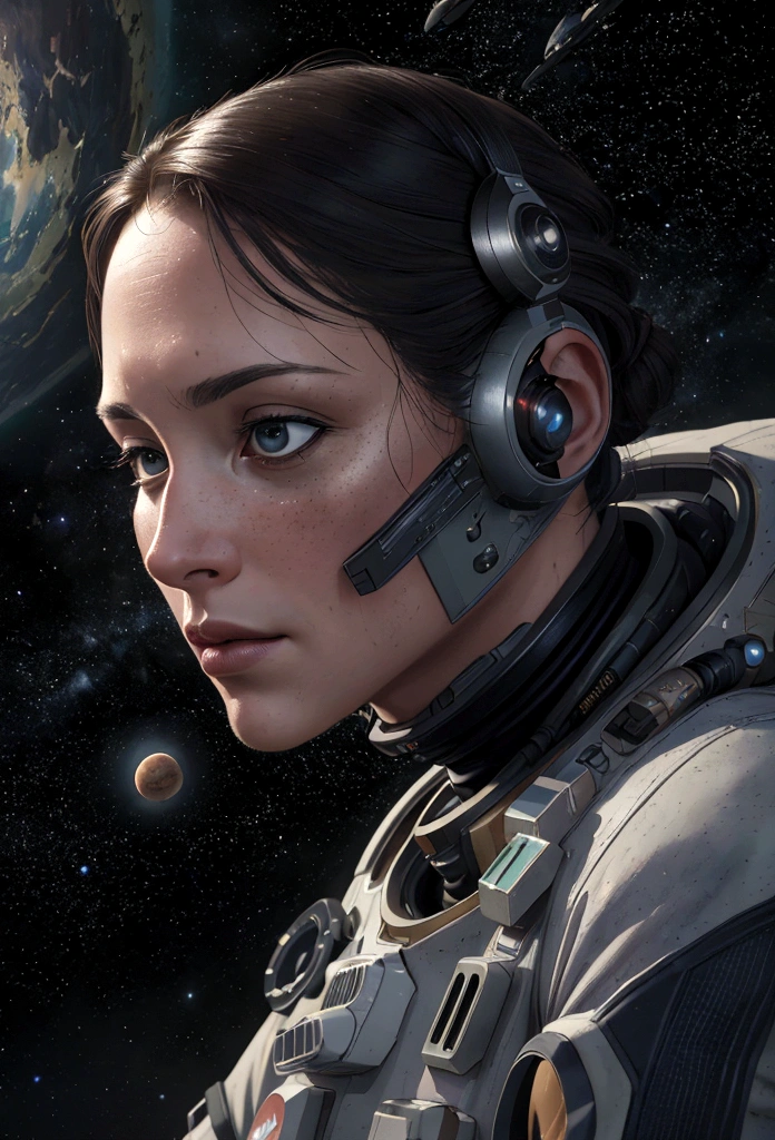 (best quality, 4K, high resolution, Artwork:1.2), (realistic, photorealistic, photorealistic:1.37), full body, astronaut falling in space, in the background we have a black hole and some stars, science fiction, Retro-futuristic technology, Starry fog, exploration, adventure, mystery, Galactic environment, exalted, Interstellar travel, dramatic contrast, distant planets, Majestic face, Sci-fi fashion, smoke and fog effects, contrasting textures, timeless beauty