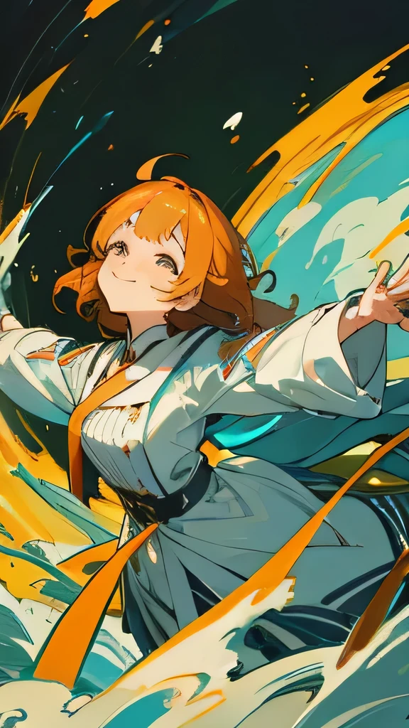 Open your arms，Welcome，A warm smile，masterpiece，Highest quality work