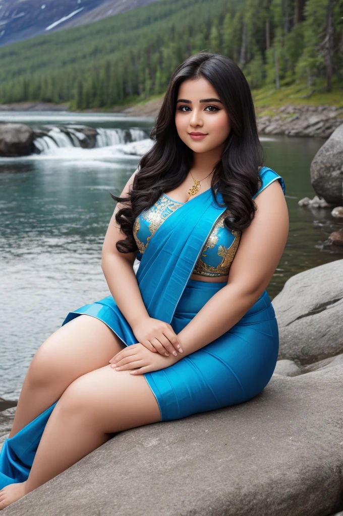 1 Heavenly beautiful and goddess beauty cute and sweet looking face Arabian woman in Trolltunga in Norway , Heavenly beautiful Overweight, Heavenly beautiful Extremely fat, Heavenly beautiful and attractive Chubby figure , Heavenly beautiful looking and eye catching luxury style traditional Indian saree , reaching out, Heavenly beautiful Arabian woman, 16k, High resolution, masterpiece, highest quality, fine skin, outside view, Realistic Photograph, close up figure view