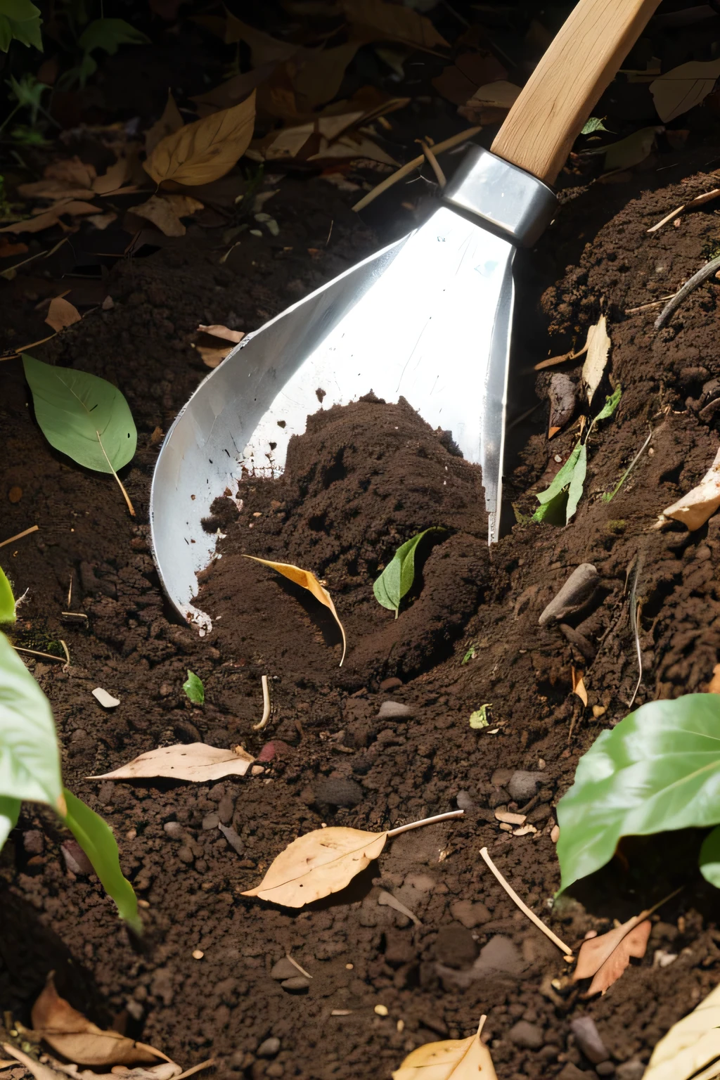 Mix compost or well-rotted leaves into the soil.

