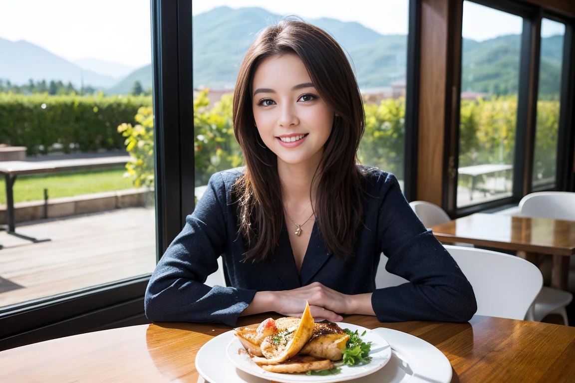 (nsfw:1.5),((highest quality、8k、masterpiece:1.3))、Sharp focus:1.2、Beautiful woman perfect body:1.4、slimなボディ、((Bob Hale、Straight hair:1.2))、(to be born, highest quality, masterpiece:1.5), (Realistic, Intricate details:1.2), Ultra-high resolution, shine a light on your face、Spectacular view of the sunset sky and clouds、Amazing mountain views、ニコニコ明るいsmile、wine glass、red wine 、Appetizer、Italian food、Wine bottle、Champagne、sparkling wine、, Beautiful Face, blue eyes, The light shines on your face, Blushing, short hair,Bright Face、Fox face、 (36 years old), 39 years old, Lady、Two beauties、Brown Hair、Shortcuts、Long sleeve shirt、dress、Pretty Woman 1, (slimな顔), (The body is slim), (Brown Hair), (Shortcuts), cheeks turn a little red,Attractive beauty、, Out of the window, A beautiful and detailed night view unfolds.........., restaurant, In a prominent place (From the waist up) Nova Frog Style, actress, model, Upper Body, White wine, slim, wine glass, 真ん中に置かれたwine glass, smile, (smile: 1.15), Beautiful fine grain, Depth f/2,saturation, High Contrast, Strong light and shadow,Moist Body:1.5、3D texture、Delicate eyes、Brown Hair、The hair is very shiny、