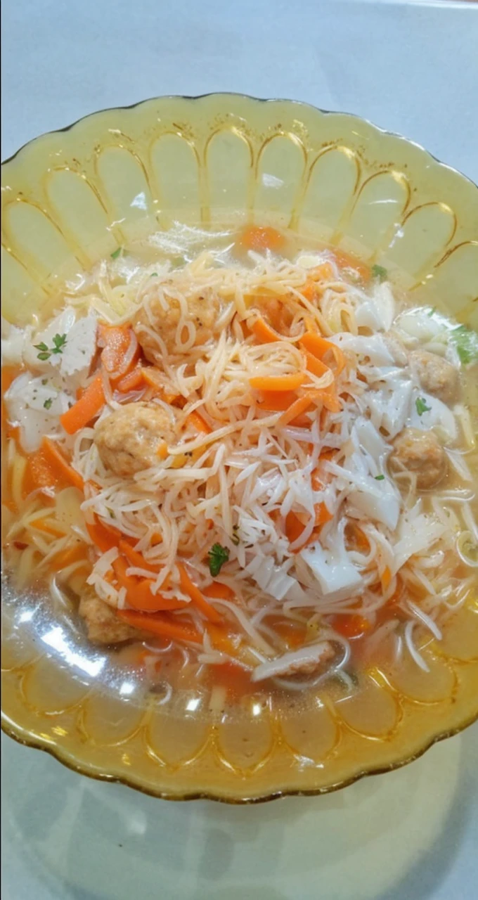 Soup with meat balls