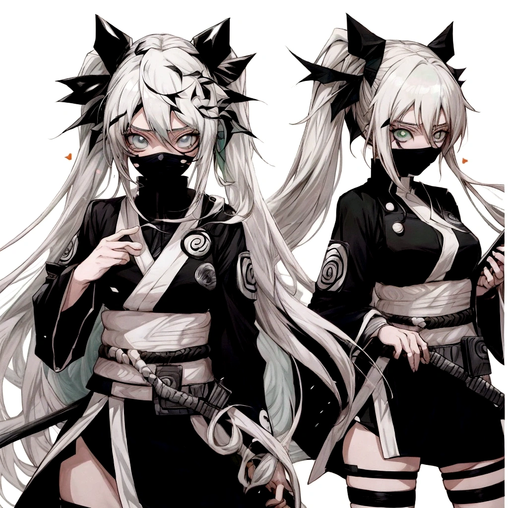 two garotas de anime with long hair and green konoha outfits, dos arknights, arknights, garotas de anime naruto, estilo mangá preto e branco, estilo anime naruto, very estilo anime naruto, estilo animed, japanese estilo anime naruto, estilo anime only, two beautiful garotas de anime, epic estilo anime, in estilo anime,naruto, estilo anime naruto, in japanese estilo anime naruto, beautiful estilo anime naruto