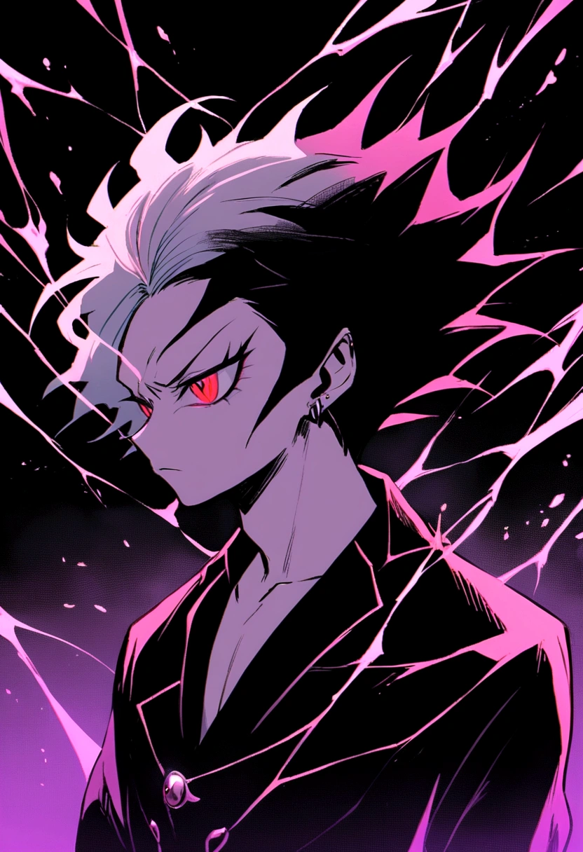 Akira Fudo, Devilman Crybaby, Male, with black clothes