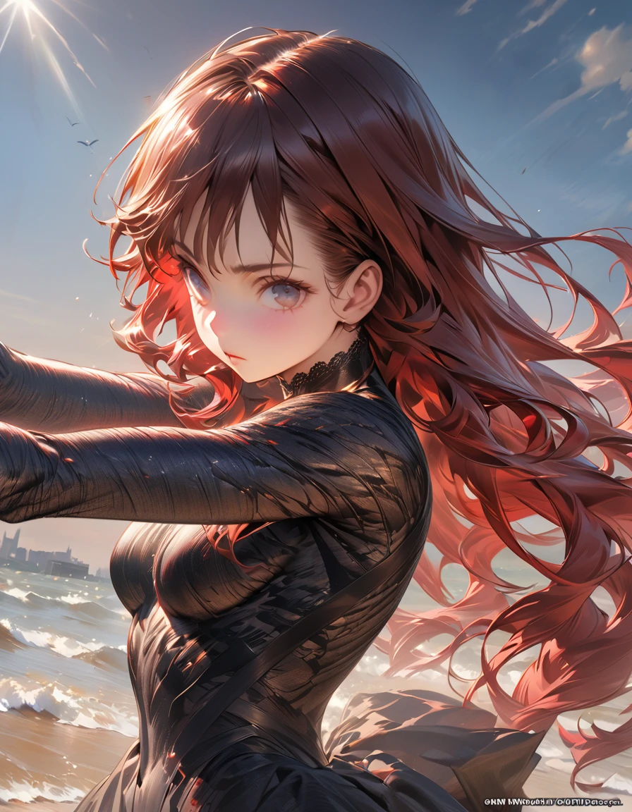 Detailed description woman(Masseter muscle area, high quality, Mysterious, Beautiful and beautiful, Ideal body proportions, Official image art, Impressionism), (Ultra-high resolution, 8k RAW photos, Photorealistic, Natural light, Textile Shading),