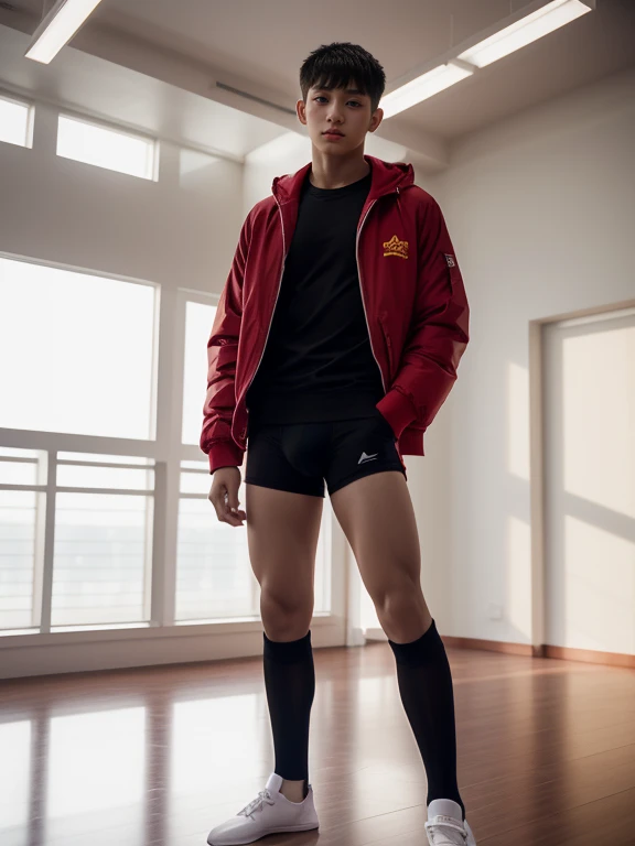 teenagers , young , light-skin , wearing an dark red sexy underwear, tmasterpiece,k hd,the feet,Transparent sports vest,semi transparent,black long socks,The barefoot , red colour , handsome and cute , extreme cute boy , white skin , dark red underwear boxers shorts , extremely tall and cute boy ,oppa model , handsome model , full body , dark red boxers underwears short shorts , black socks , white light-skin , Chinese model , young boy , white skin , handsome and extremely cute , red boxers underwear shorts , long black socks , handsome model , at the park , jogging , model oppa , long legs , jogging , running , high knee black socks ,black long socks , stand up , extremely tall , extremely high , red underwears , red sports underwear , long black socks , clean and white legs , Chinese model , extremely long legs , looking at the camera , clean and white thigh , heavy bulge , kid face , baby face , wearing jacket , red underwears boxers , light and white skin , Chinese model