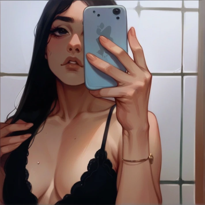 brunette woman