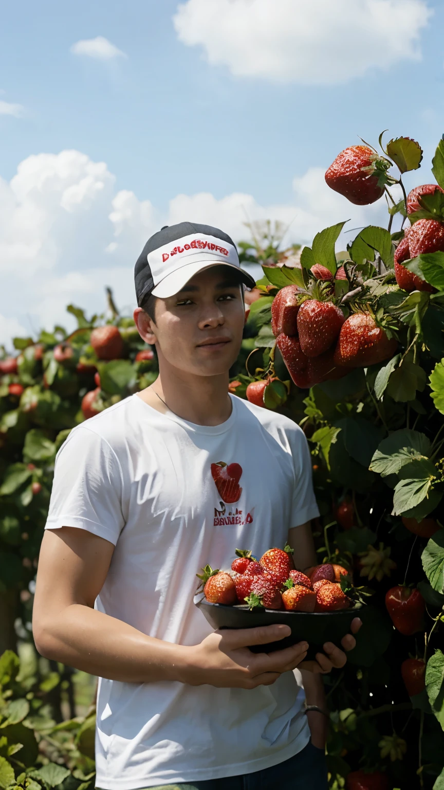 biggest strawberry picking men