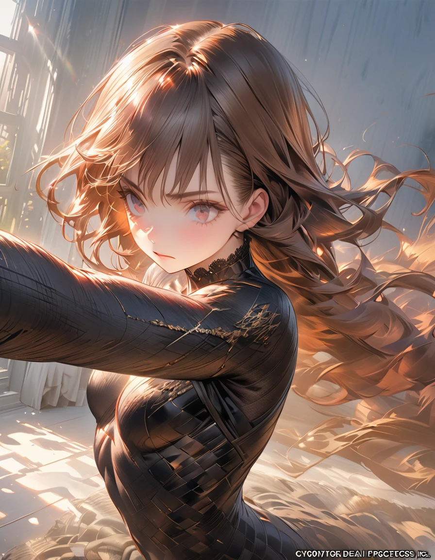 Detailed description Shy Woman(Masseter muscle area, high quality, Mysterious, Beautiful and beautiful, Ideal body proportions, Official image art, Impressionism), (Ultra-high resolution, 8k RAW photos, Photorealistic, Natural light, Textile Shading),