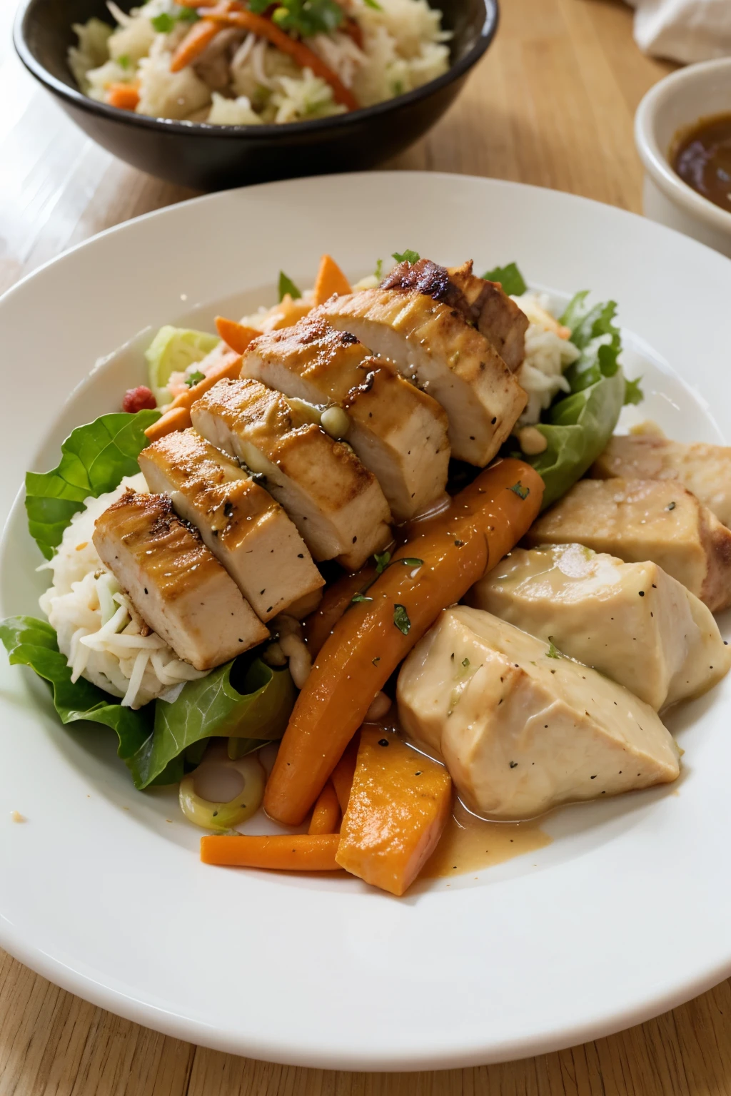 Advertisement for jontor mercon tofu and chicken tofu 3,5k if 3pcs 10. Tofu mercon jontor stuffed with cabbage + carrot, spicy shredded chicken.