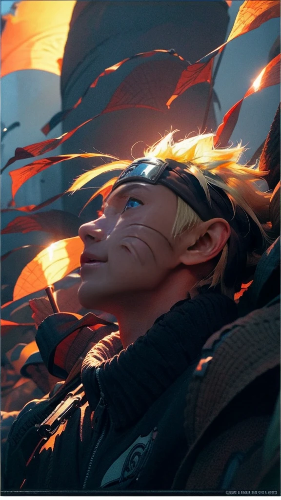 (best quality), (masterpiece), ultra-detailed, 1boy, uzumaki naruto, epic pose, action, combat, particle effects, long sleeve, emphasis lines, movement lines, (swirling:1.2), kamehameha, electricity, aura, combat in the forest vs samurai 1.4, combat in the forest bambo full body of naruto uzumaki,masterpiece, best quality, full detailed, 1boy, handsome,male,looking at viewer, naruto, Detailed blue eye,yellow hair,konoha realistic detail leaf headband,eye realistic,realistic eye brow, nose realistic,mouth realistic,skin realistic,face realistic,head realistic,body realistic, background art cinematic,backpack,big eye sharp, photorealistic, photoshoot, only three line in face, naruto uzumaki dress code.