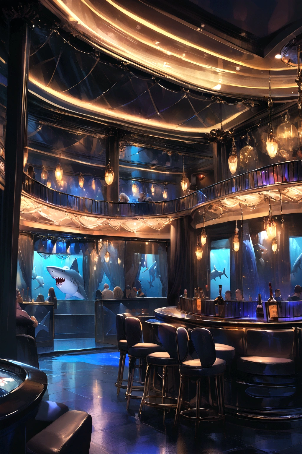 Shark-themed nightclub. ((realist)) 