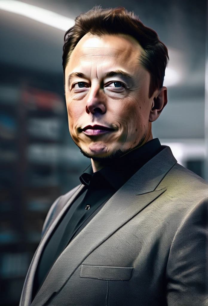 young  elon musk professor realistic, facing camera, cinematic, photographer, 8k