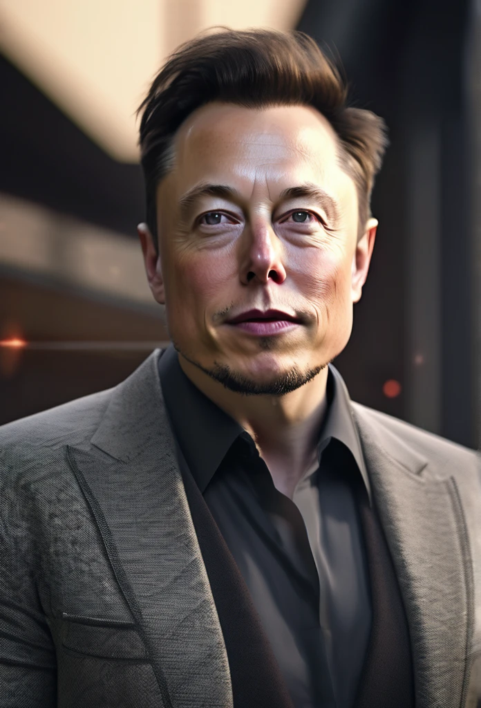 young elon musk professor realistic, facing camera, cinematic, photographer, 8k