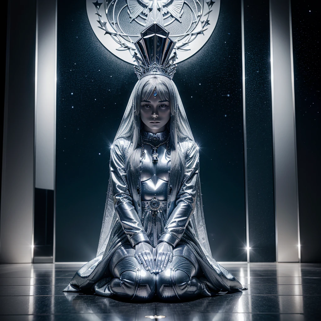 GOD rhodium-plated with All his children of pure celestial energies
