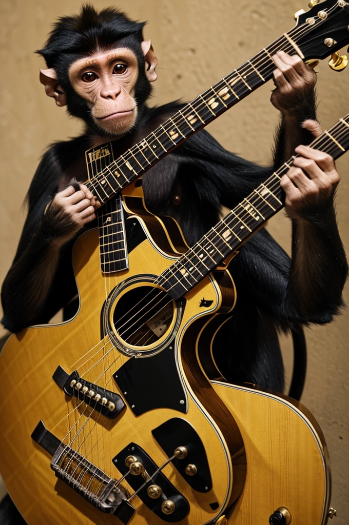 ( THE FAKE) estilo buchon, black and gold ( barb monkey or guitar 
