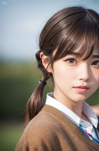 masterpiece:1.3), (8K, Realistic, RAW Photos, Best image quality: 1.4), Japanese schoolgirl、(Random Hairstyles:1.2)、Highly detailed face、Attention to detail、double eyelid、Beautiful woman:1.4、Light brown hair、Highest quality、masterpiece、Ultra-high resolution、(Realistic:1.4)、Detailed and professionally lit smiles、Loose、thin、Shorthair、Deadly position、skirt、sexy、