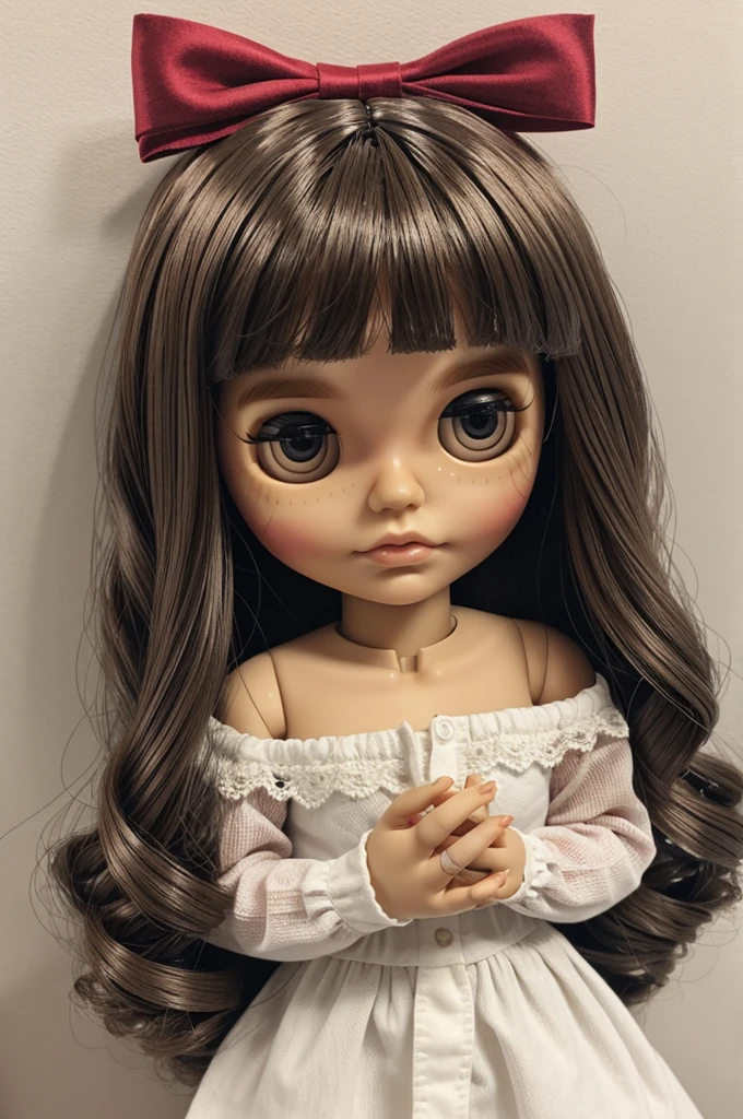 Blyte doll WITHOUT BANGS and dark brown eyes