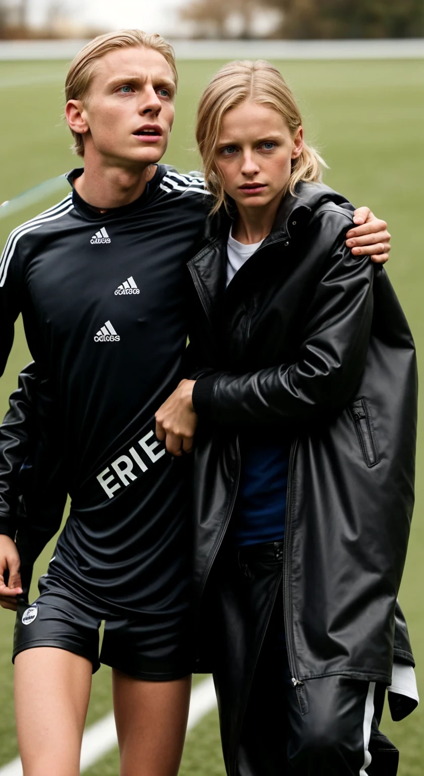 soccer outfit on a man's athletic body